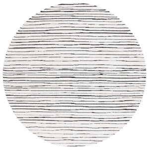 Safavieh Melody Modern Abstract Area Rug - Luxurious Polyester Design For Elegant Home Décor And Style Ivory ,Black Polyester Mel118a-10
