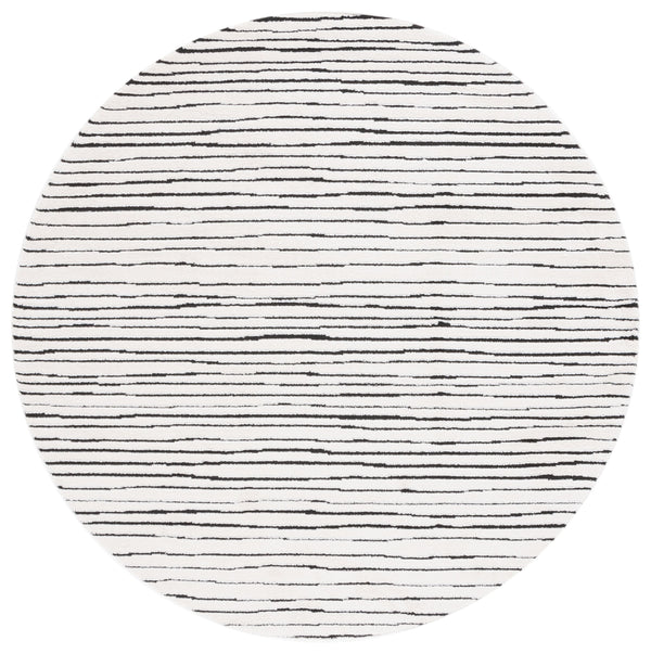 Safavieh Melody 118A Ivory/Black 6X8 Rug – Modern Power-Loomed Turkish Area Rug, Low Pile, Stain-Resistant Design MEL118A-68