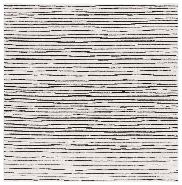 Safavieh Melody Modern Abstract Area Rug - Luxurious Polyester Design For Elegant Home Décor And Style Ivory ,Black Polyester Mel118a-10