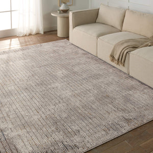 Jaipur Living Vibe by Jaipur Living Sylvana Distressed Trellis Polyester Rug for Rooms 5'3" x 8' RUG154971