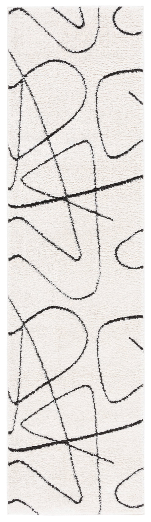 Safavieh Melody Modern Area Rug - Elegant Abstract Design In Minimalist Black & Ivory For Chic Home Decor Ivory ,Black Polyester Mel120a-4r