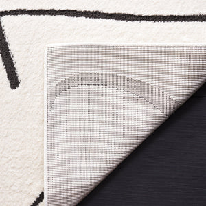 Safavieh Melody Modern Area Rug - Elegant Abstract Design In Minimalist Black & Ivory For Chic Home Decor Ivory ,Black Polyester Mel120a-4r