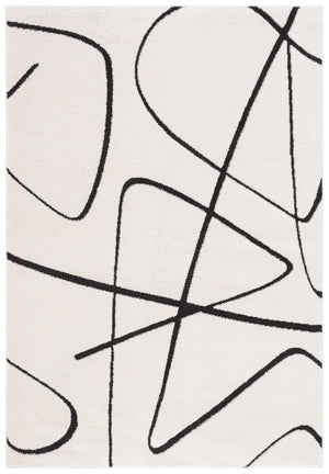 Safavieh Melody Power-Loomed Ivory & Black Abstract Runner Rug — Durable Low-Profile Pile, Stain-Resistant Turkey Crafted 2'-2" x 14'-0" MEL120A-214