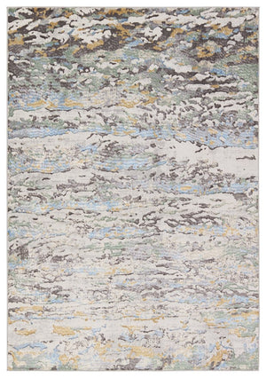 Jaipur Living Melo Etosha Mel13 Powerloomed Machinemade 100% Polyester Abstract Abstract Indoor Rug Multicolor, Gray 100% Polyester Rug158838