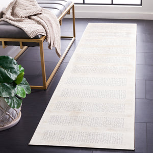 Safavieh Melody Ivory & Grey 6X8 Area Rug — Low Pile 5/8" Power-Loomed Turkey, Durable Stain-Resistant Design MEL130A-68