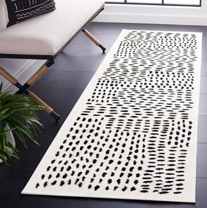 Safavieh Melody Elegant Area Rug - Contemporary Design With Abstract Patterns For Modern Home Decor Ivory ,Black Polyester Mel132a-5