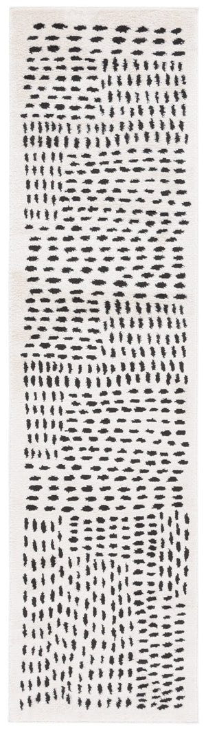 Safavieh Melody Modern Ivory/Black Runner Rug – Elegant Power-loomed Design, Durable & Oeko-tex Certified Ivory ,Black Polyester Mel132a-28