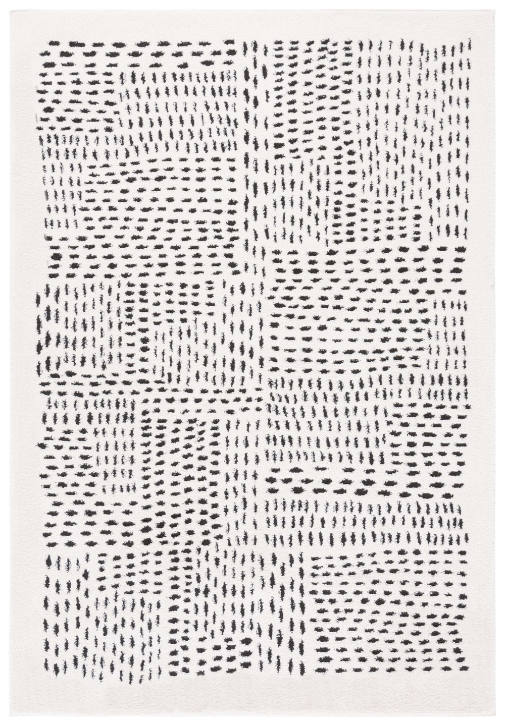 Safavieh Melody Elegant Area Rug - Contemporary Design With Abstract Patterns For Modern Home Decor Ivory ,Black Polyester Mel132a-5