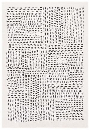 Safavieh Melody Scandinavian-inspired Modern Rug - Elegant Polyester Design For A Cozy Living Space Ivory ,Black Polyester Mel132a-24
