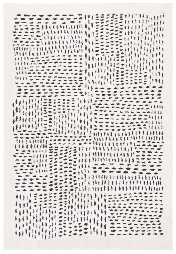Safavieh Melody Scandinavian-inspired Modern Rug - Elegant Polyester Design For A Cozy Living Space Ivory ,Black Polyester Mel132a-24