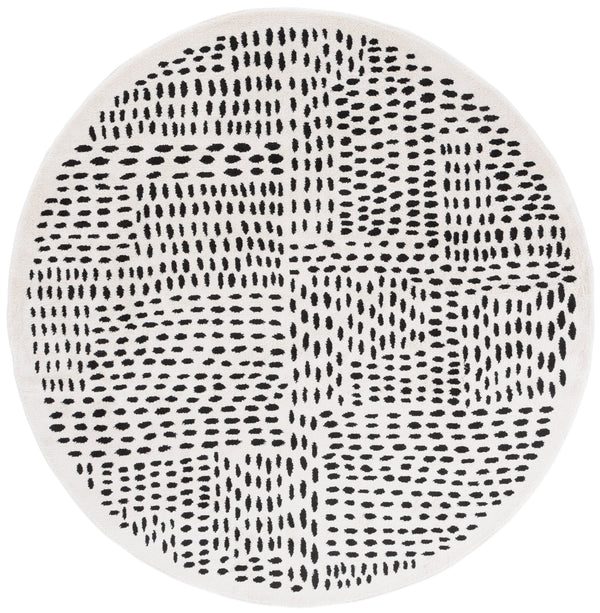 Safavieh Melody Elegant Area Rug - Contemporary Design With Abstract Patterns For Modern Home Decor Ivory ,Black Polyester Mel132a-5