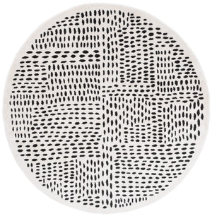 Safavieh Melody Scandinavian-inspired Modern Rug - Elegant Polyester Design For A Cozy Living Space Ivory ,Black Polyester Mel132a-24