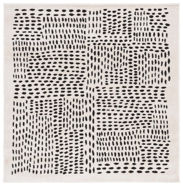 Safavieh Melody Elegant Area Rug - Contemporary Design With Abstract Patterns For Modern Home Decor Ivory ,Black Polyester Mel132a-5