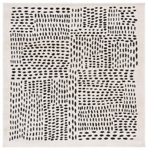 Safavieh Melody Scandinavian-inspired Modern Rug - Elegant Polyester Design For A Cozy Living Space Ivory ,Black Polyester Mel132a-24