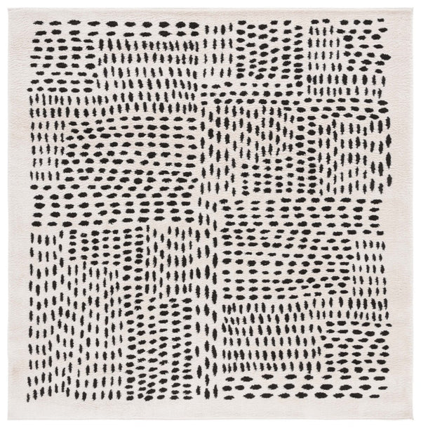 Safavieh Melody Scandinavian-inspired Modern Rug - Elegant Polyester Design For A Cozy Living Space Ivory ,Black Polyester Mel132a-24