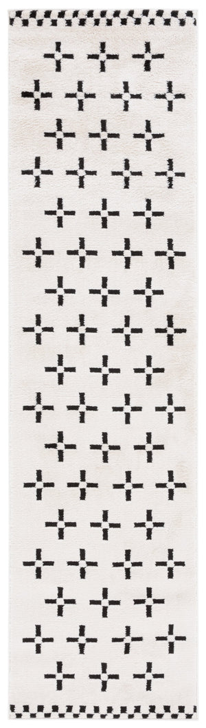 Safavieh Melody Bohemian Ivory And Black Area Rug – Luxurious Polyester, Oeko-tex Certified, Durable Style Ivory ,Black Polyester Mel134a-7sq