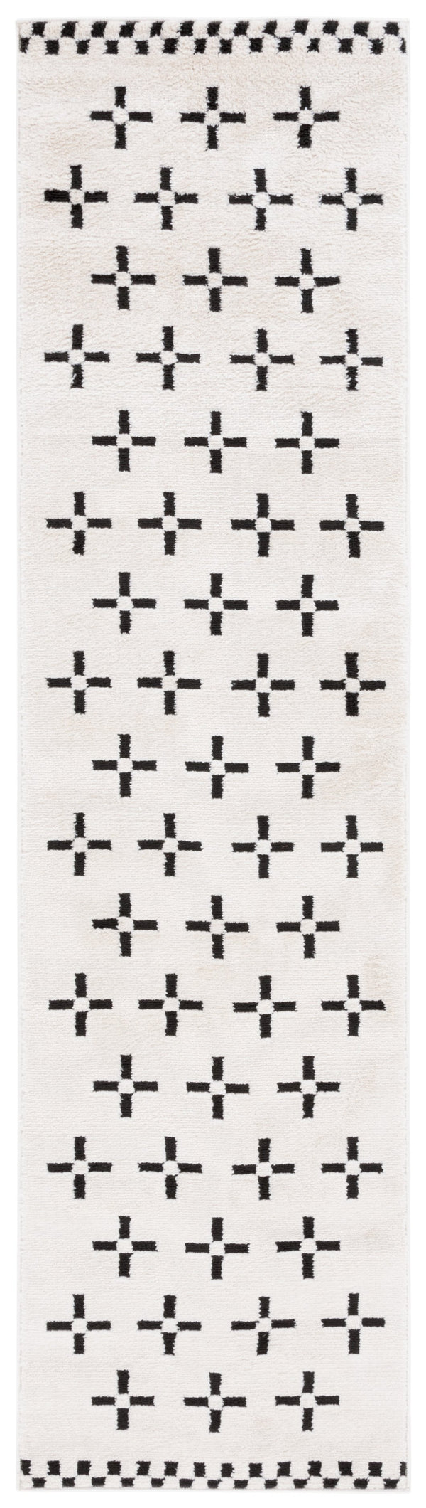 Safavieh Melody Bohemian Ivory And Black Area Rug – Luxurious Polyester, Oeko-tex Certified, Durable Style Ivory ,Black Polyester Mel134a-7sq