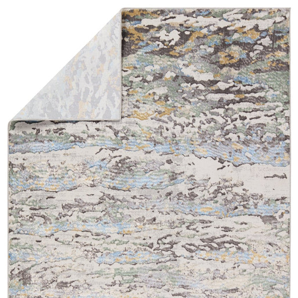 Jaipur Living Melo Etosha Mel13 Powerloomed Machinemade 100% Polyester Abstract Abstract Indoor Rug Multicolor, Gray 100% Polyester Rug158838