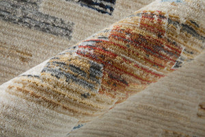 Feizy Rugs Melrose Diamond Lattice Area Rug Ivory Turkish Woven Floral Living Room Accent 6'7" x 9'6" MEL39ULFMLT000F05