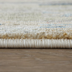 Feizy Rugs Melrose Diamond Lattice Area Rug Ivory Turkish Woven Floral Living Room Accent 6'7" x 9'6" MEL39ULFMLT000F05