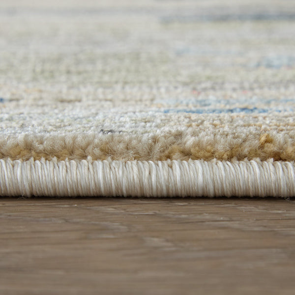 Feizy Rugs Melrose Diamond Lattice Area Rug Ivory Turkish Woven Floral Living Room Accent 6'7" x 9'6" MEL39ULFMLT000F05