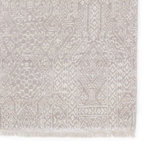 Jaipur Living Jaipur Living Bram Wool Viscose Trellis Area Rug Neutral Tribal Pattern for Any Room 8' x 10' RUG150610