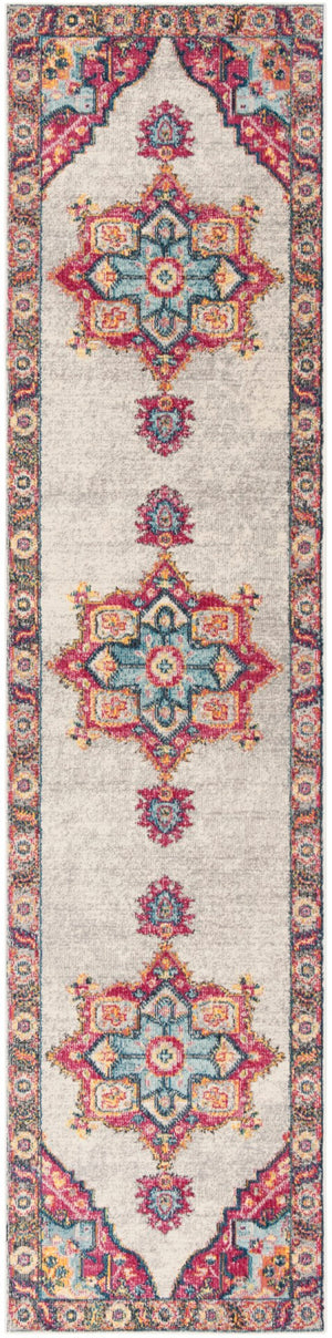 Safavieh Merlot Timeless Charm Area Rug - Exquisite Power-loomed Design For Modern & Classic Interiors Cream ,Multi 65% Polypropylene,28% Cotton,7% Polyester Mer108a-3