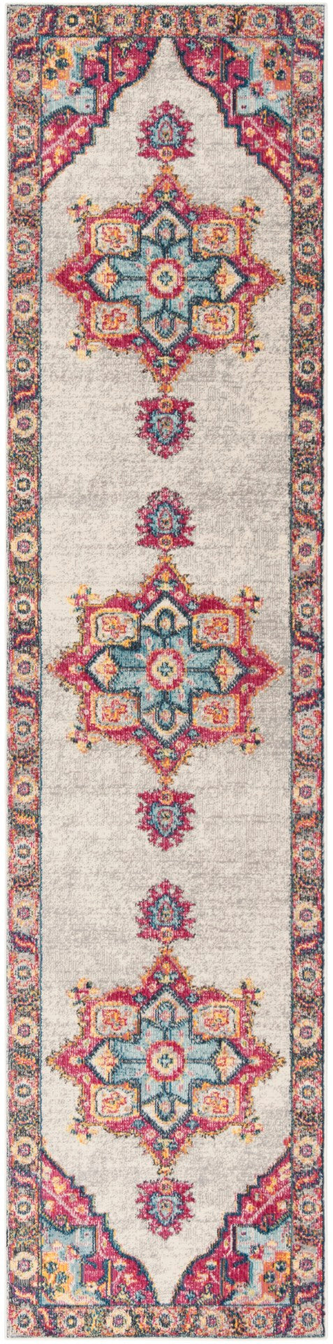 Safavieh Merlot Timeless Charm Area Rug - Exquisite Power-loomed Design For Modern & Classic Interiors Cream ,Multi 65% Polypropylene,28% Cotton,7% Polyester Mer108a-3