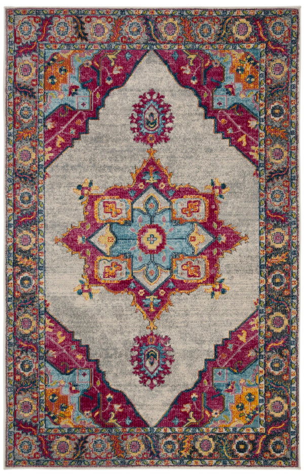 Safavieh Merlot Timeless Charm Area Rug - Exquisite Power-loomed Design For Modern & Classic Interiors Cream ,Multi 65% Polypropylene,28% Cotton,7% Polyester Mer108a-3