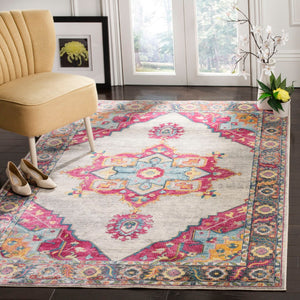 Safavieh Merlot Timeless Charm Area Rug - Exquisite Power-loomed Design For Modern & Classic Interiors Cream ,Multi 65% Polypropylene,28% Cotton,7% Polyester Mer108a-3