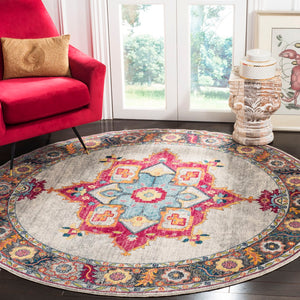 Safavieh Merlot Timeless Charm Area Rug - Exquisite Power-loomed Design For Modern & Classic Interiors Cream ,Multi 65% Polypropylene,28% Cotton,7% Polyester Mer108a-3