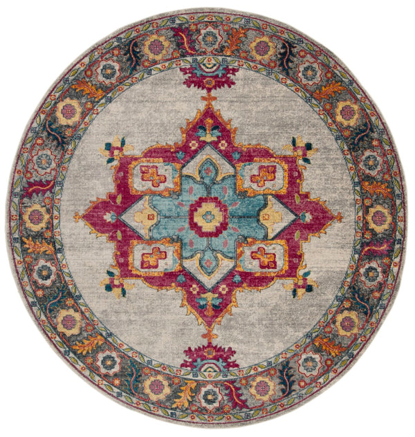 Safavieh Merlot Timeless Charm Area Rug - Exquisite Power-loomed Design For Modern & Classic Interiors Cream ,Multi 65% Polypropylene,28% Cotton,7% Polyester Mer108a-3