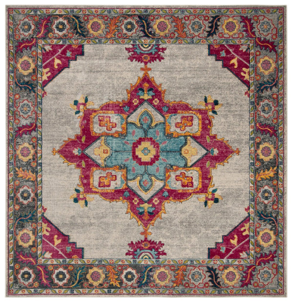 Safavieh Merlot Timeless Charm Area Rug - Exquisite Power-loomed Design For Modern & Classic Interiors Cream ,Multi 65% Polypropylene,28% Cotton,7% Polyester Mer108a-3