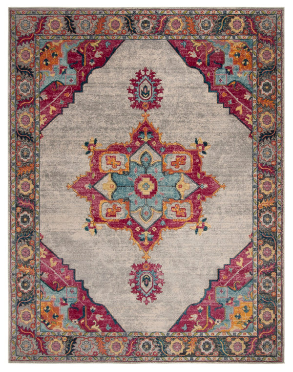 Safavieh Merlot Timeless Charm Area Rug - Exquisite Power-loomed Design For Modern & Classic Interiors Cream ,Multi 65% Polypropylene,28% Cotton,7% Polyester Mer108a-3