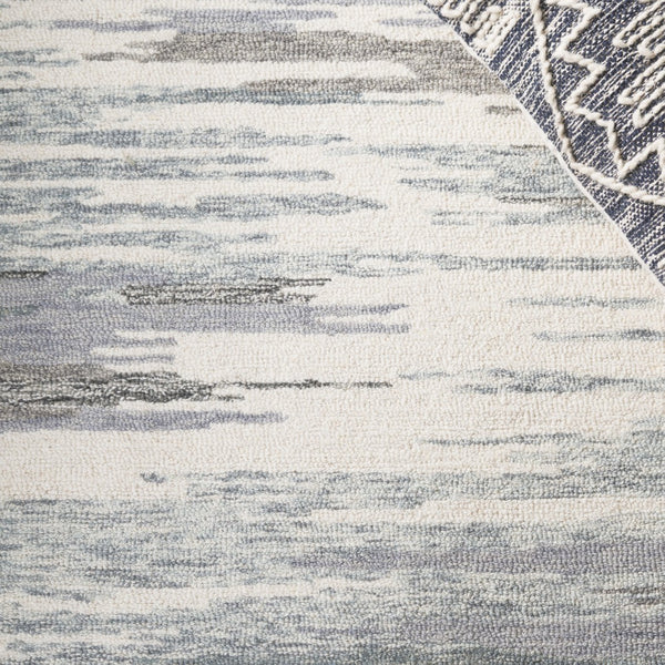 Safavieh Metro Hand-tufted Area Rug: Modern Elegance With Abstract Design For Luxury Home Decor Upgrade Ivory ,Grey 80% Wool,20% Cotton Met106a-3