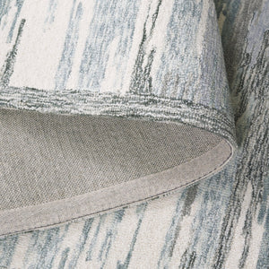 Safavieh Metro Hand-tufted Runner Rug - Luxurious Wool-cotton Blend, Modern Abstract Design For Elegant Spaces Ivory ,Grey 80% Wool,20% Cotton Met106a-5