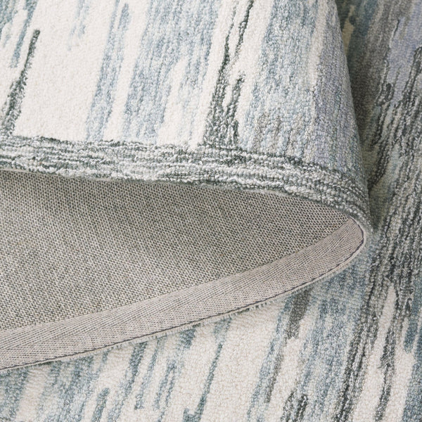 Safavieh Metro Hand-tufted Runner Rug - Luxurious Wool-cotton Blend, Modern Abstract Design For Elegant Spaces Ivory ,Grey 80% Wool,20% Cotton Met106a-5