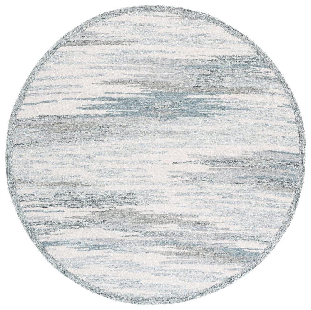 Safavieh Metro Hand-tufted Runner Rug - Luxurious Wool-cotton Blend, Modern Abstract Design For Elegant Spaces Ivory ,Grey 80% Wool,20% Cotton Met106a-6r