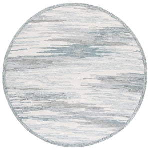 Safavieh Metro Hand-tufted Runner Rug - Luxurious Wool-cotton Blend, Modern Abstract Design For Elegant Spaces Ivory ,Grey 80% Wool,20% Cotton Met106a-6r