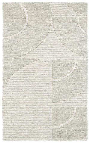 Safavieh Metro Hand-Tufted Sage And Ivory Area Rug, 80% Wool Blend Low Pile For Durable Comfort And Style 8'-0" x 10'-0" MET107W-8