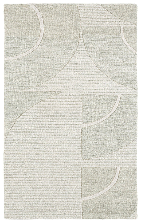 Safavieh Metro Sage Ivory Round Rug — Hand-Tufted Wool-Cotton Blend, Low-Profile Pile For Modern Rooms 6'-0" x 6'-0" MET107W-6R