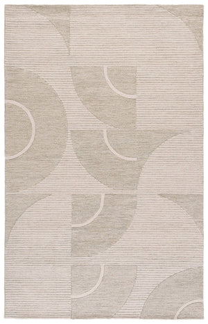 Safavieh Metro Sage Ivory Round Rug — Hand-Tufted Wool-Cotton Blend, Low-Profile Pile For Modern Rooms 6'-0" x 6'-0" MET107W-6R