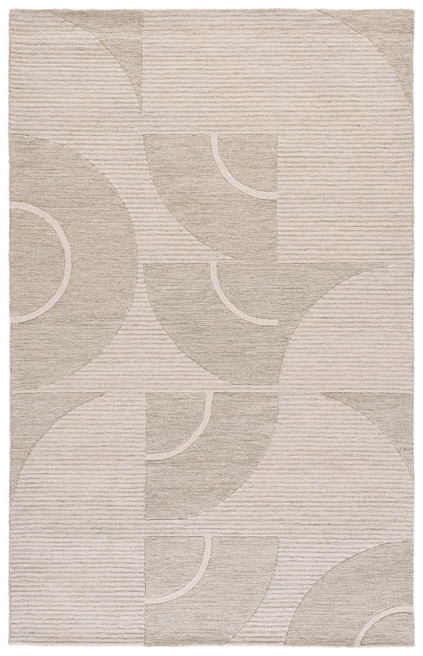 Safavieh Metro Sage Ivory Round Rug — Hand-Tufted Wool-Cotton Blend, Low-Profile Pile For Modern Rooms 6'-0" x 6'-0" MET107W-6R