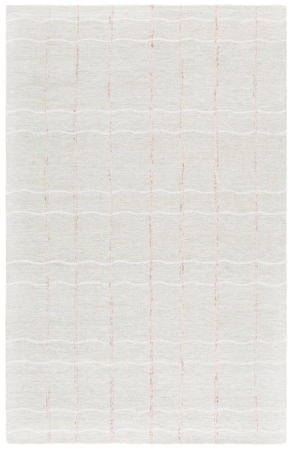Safavieh Metro Hand-Tufted Sage And Rust Area Rug — Wool-Cotton Low Pile, Scandinavian-Inspired Texture 4'-0" x 6'-0" MET108W-4