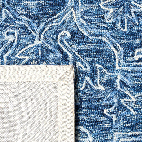 Safavieh Metro Exquisite Hand-tufted Area Rug - Traditional Craftsmanship With Modern Elegance For Your Home Blue Wool And Cotton With Latex Met115m-10