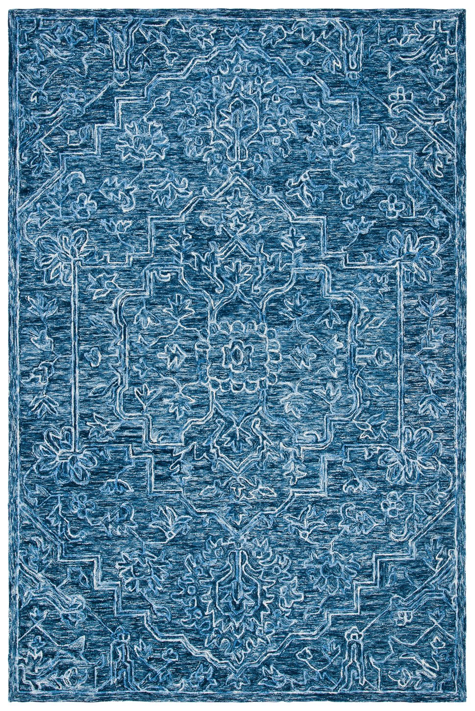 Safavieh Metro Exquisite Hand-tufted Area Rug - Traditional Craftsmanship With Modern Elegance For Your Home Blue Wool And Cotton With Latex Met115m-10