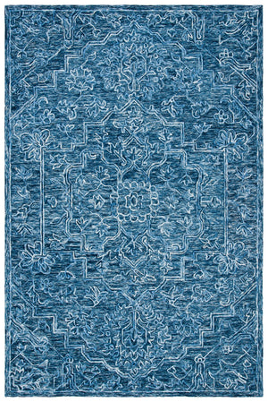 Safavieh Metro Exquisite Hand-tufted Area Rug - Traditional Craftsmanship With Modern Elegance For Your Home Blue Wool And Cotton With Latex Met115m-10