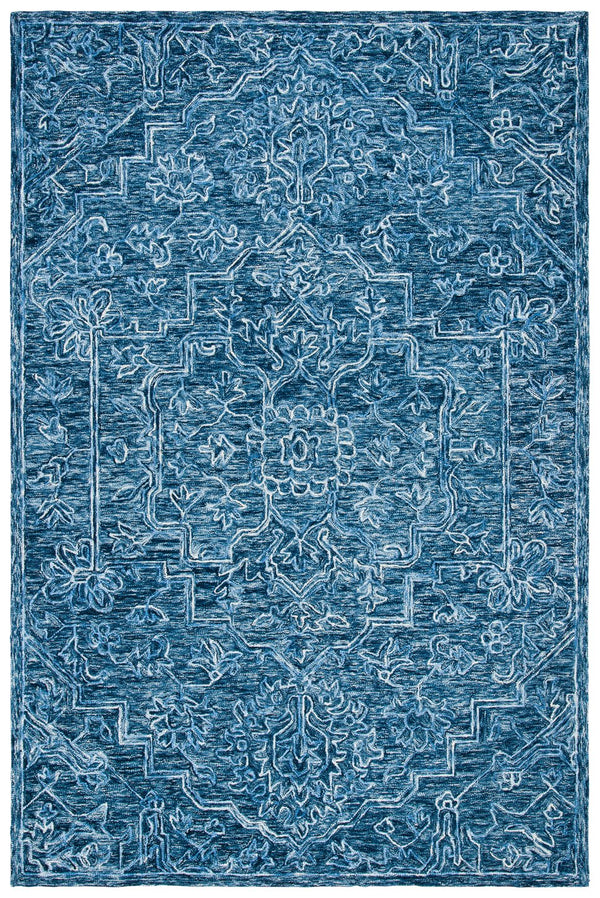 Safavieh Metro Exquisite Hand-tufted Area Rug - Traditional Craftsmanship With Modern Elegance For Your Home Blue Wool And Cotton With Latex Met115m-10