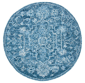 Safavieh Metro Exquisite Hand-tufted Area Rug - Traditional Craftsmanship With Modern Elegance For Your Home Blue Wool And Cotton With Latex Met115m-10