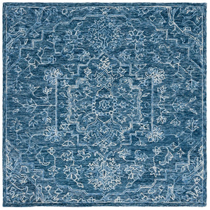 Safavieh Metro Exquisite Hand-tufted Area Rug - Traditional Craftsmanship With Modern Elegance For Your Home Blue Wool And Cotton With Latex Met115m-10